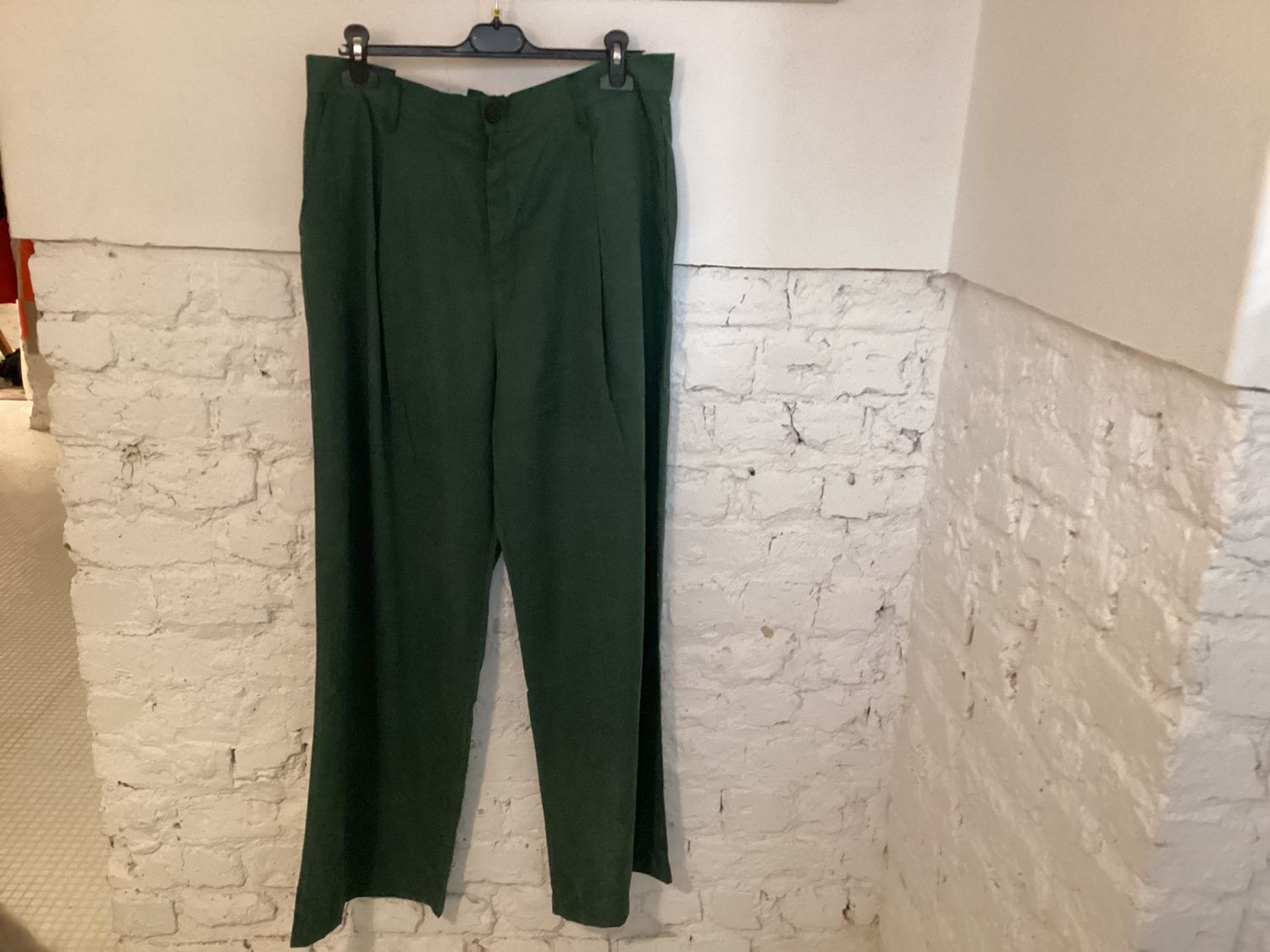 Broek groen lichte stof