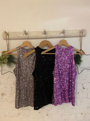 Glitter top lila / grijs / zwart ❣️SALE❣️