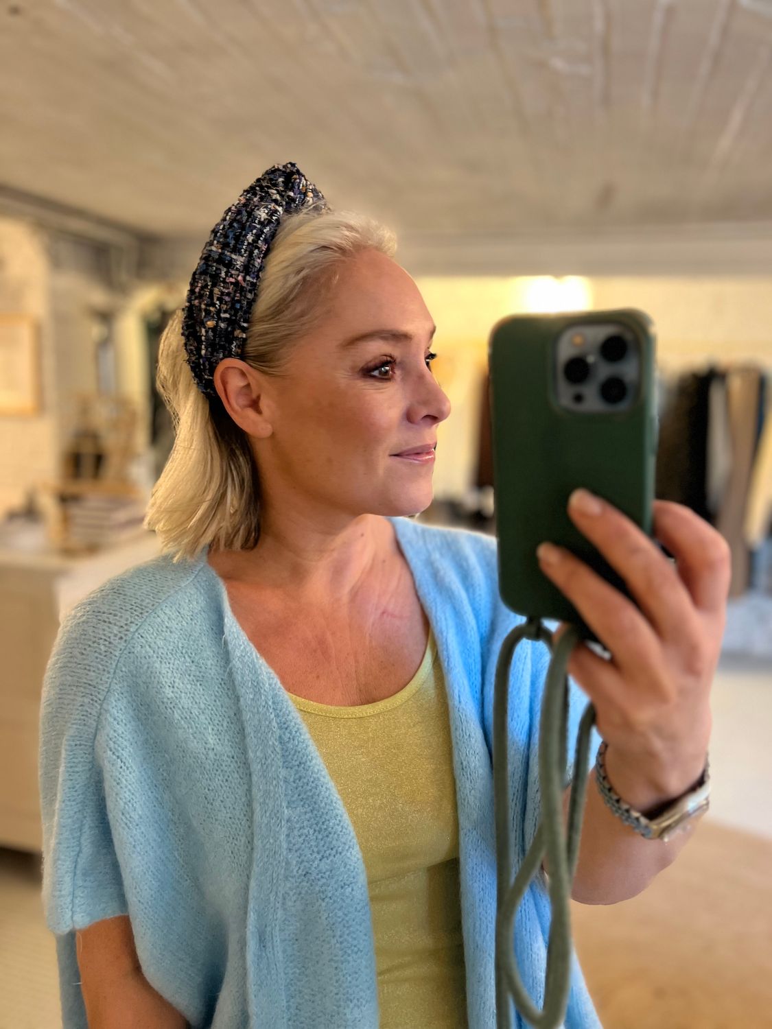 Diadeem blauw