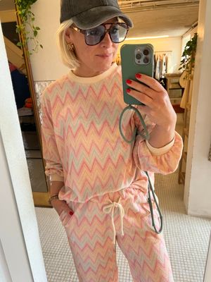 Sweater spons pink - mint one size