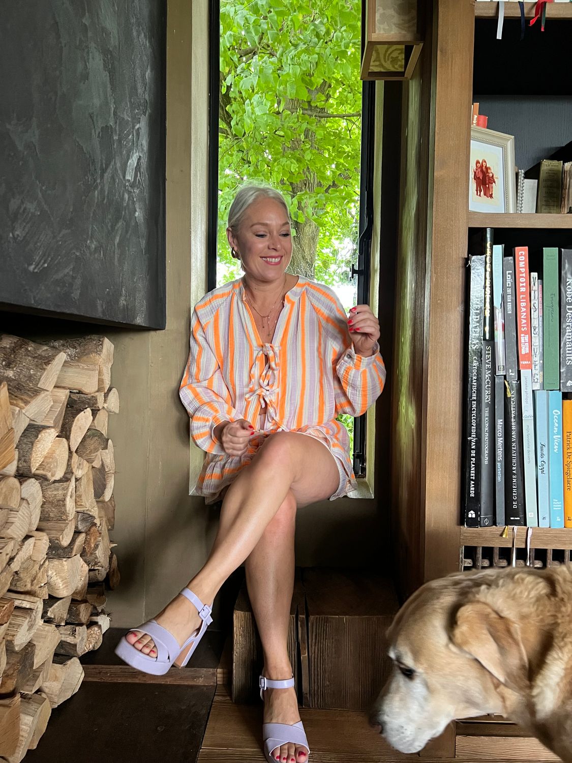 Jumpsuit Lila 💜 Orange 🧡 tetra 💜 one size
