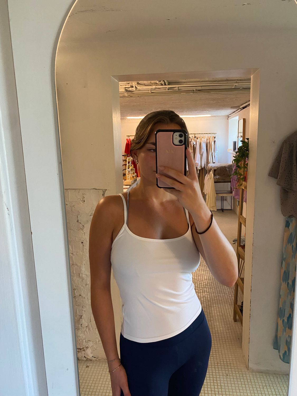 Sport topje wit/grijs