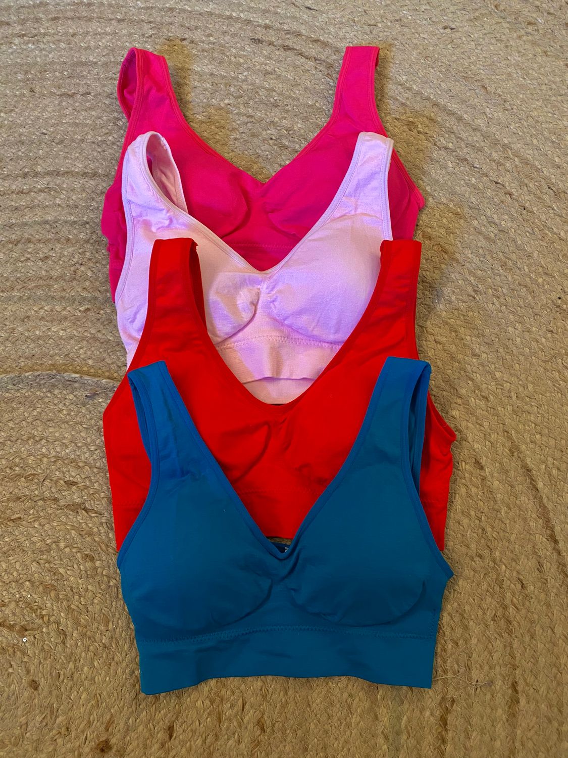 Sport bh’s - lichtroos 🌸- donkerroos 🌺- rood🌹 - turquoise🐬