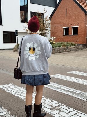 Jeans rokje met rek bovenaan - one size