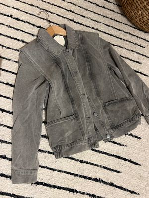 Jeansvest grijs