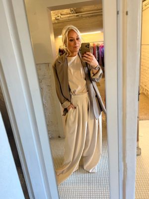 Super wide broek- crème / bordeaux/ zwart 🖤 one size