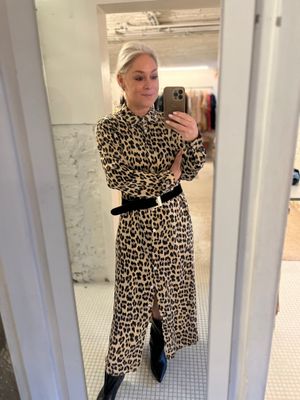 Favorite Leo maxi dress met knopen - one size