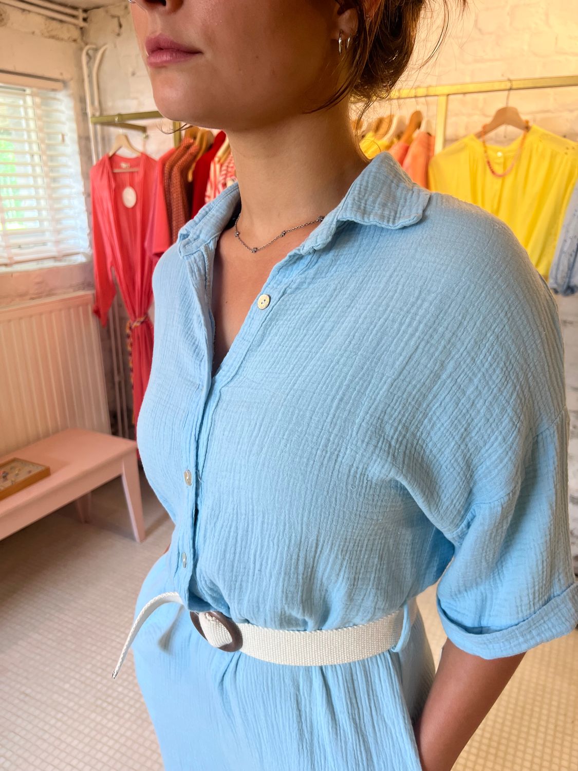 Jumpsuit tetra baby blue - TU - SALE