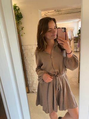 Tetra kleedje kort - One size - bruin 🤎 SALE