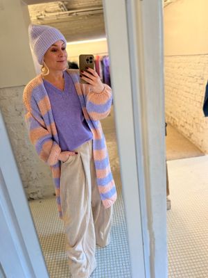 Maxi gilet pink / Lila - one size