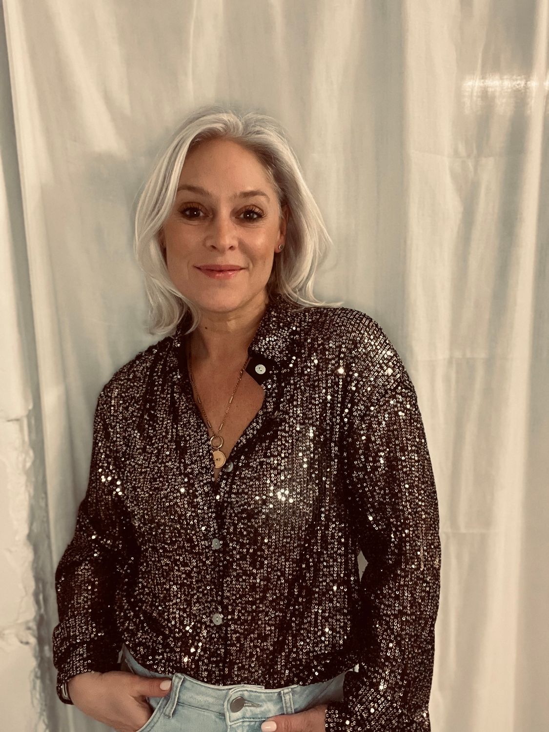 Party glitter hemd - one size - SALE