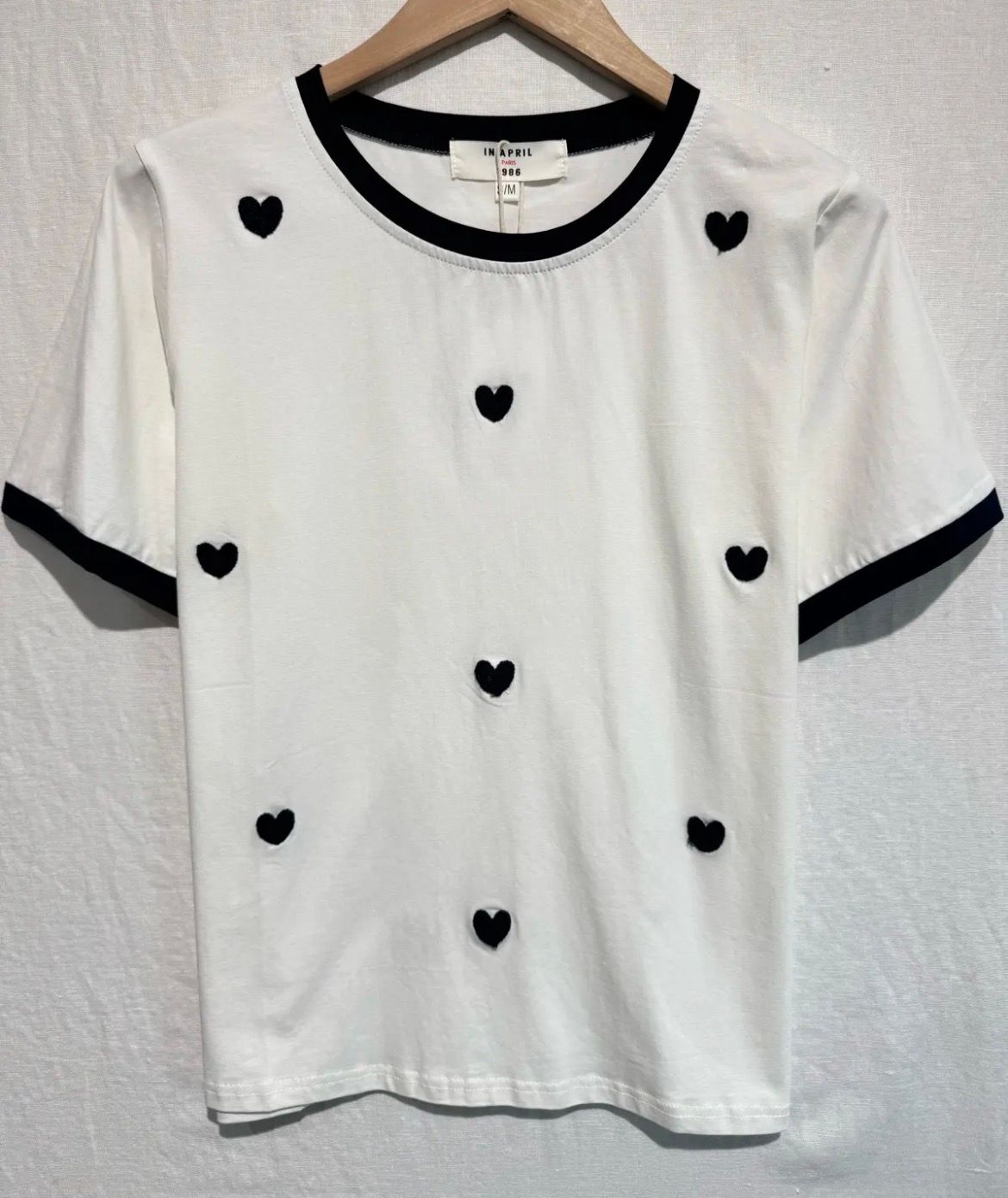 Hartjes t-shirt 🖤 katoen.