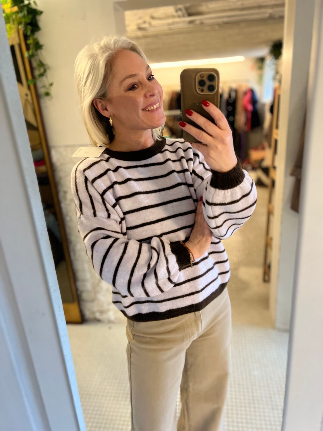 Gestreepte trui - one size - candy collection