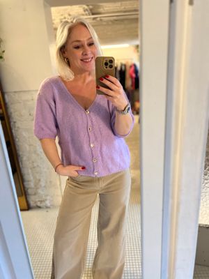 Gilet met korte mouw en knoopjes - one size - candy collection