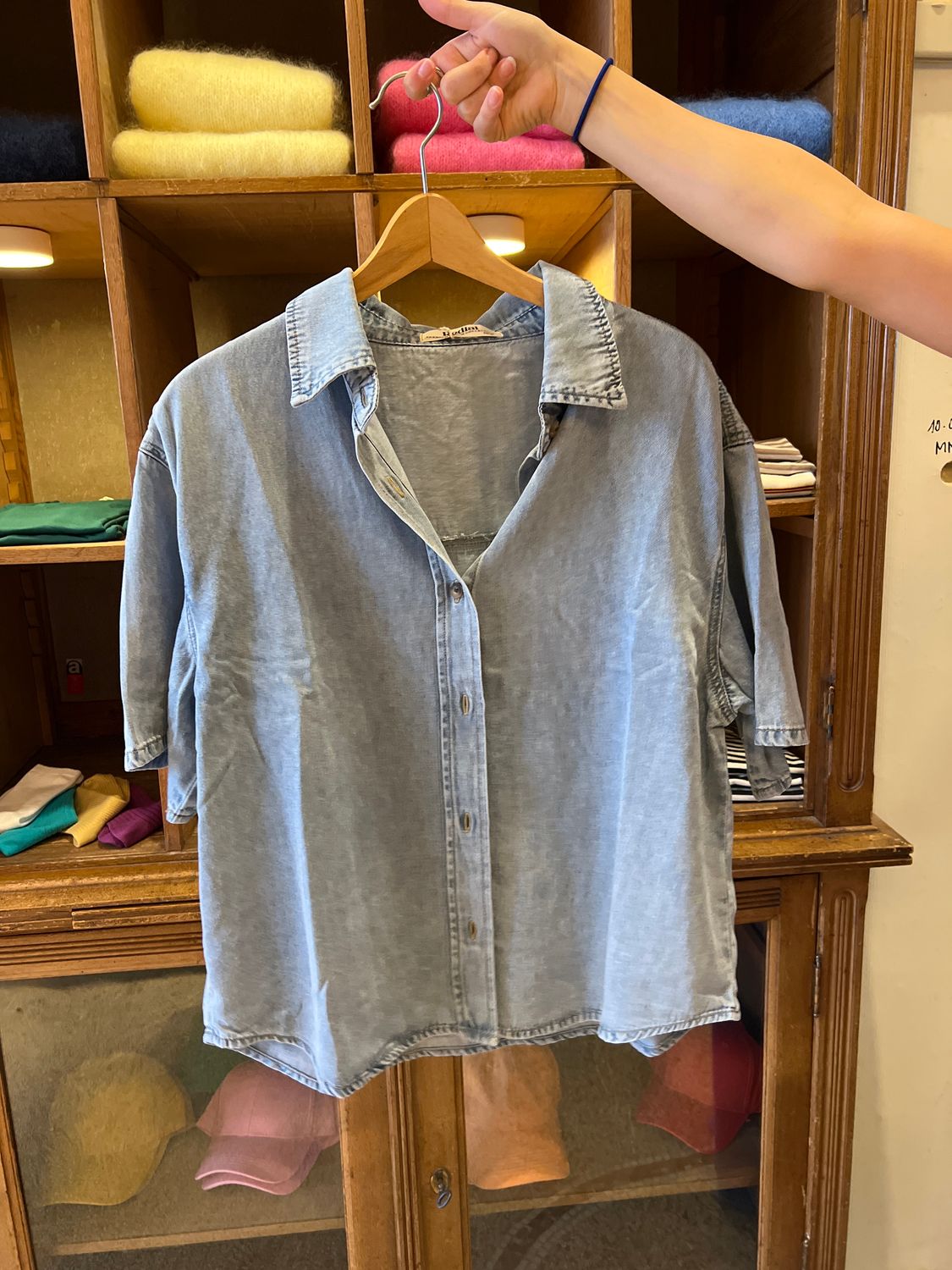 Jeanshemd korte mouw - denim Collection