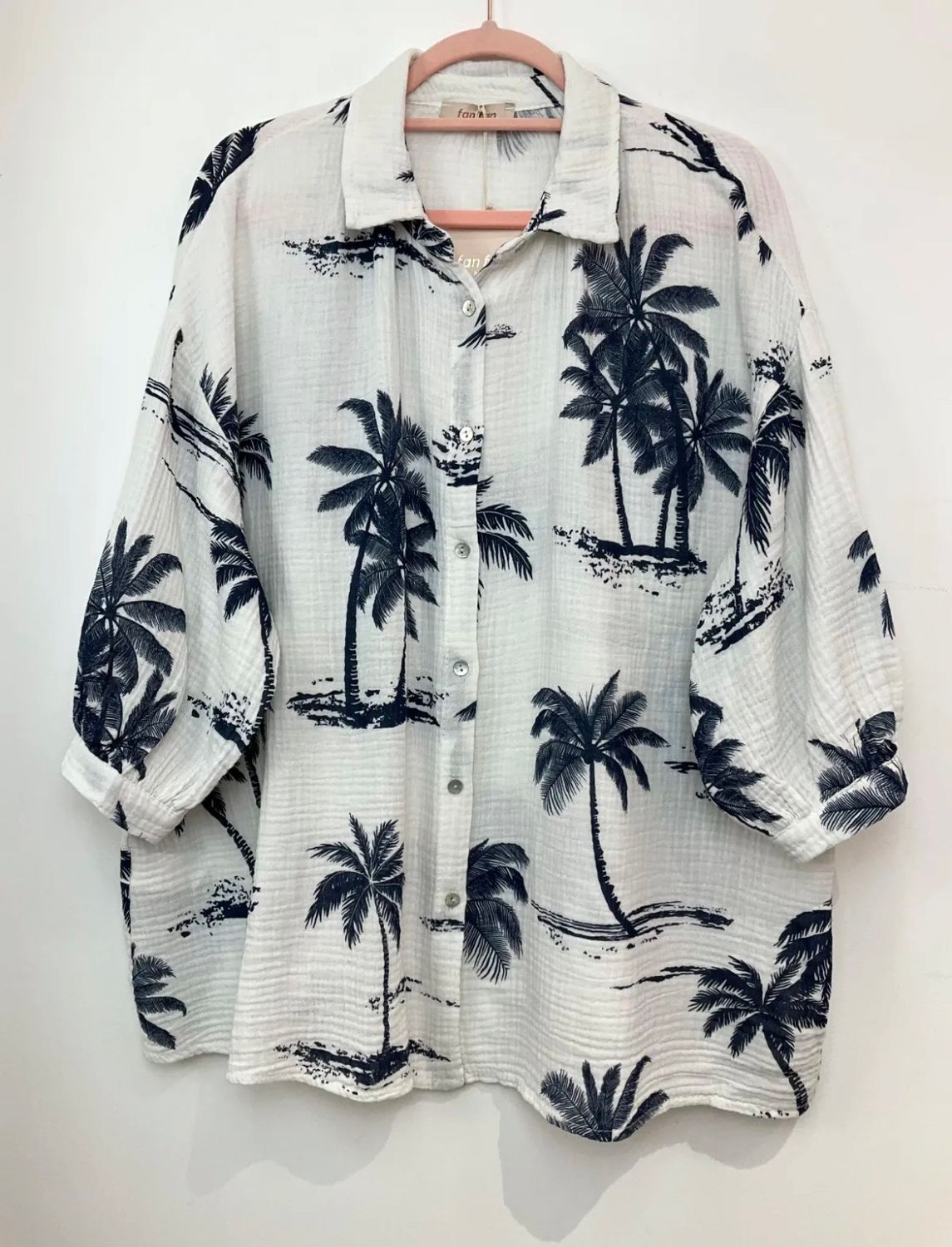 Hawaï hemd in tetra stof - one size