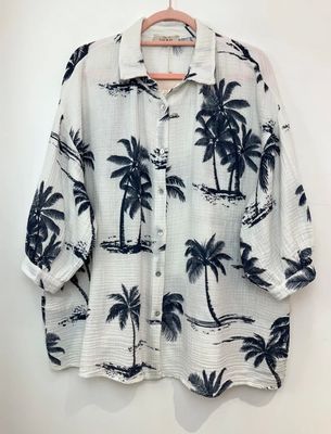 Hawaï hemd in tetra stof - one size