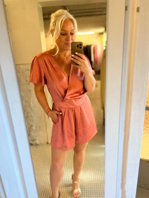 Jumpsuit in satin look