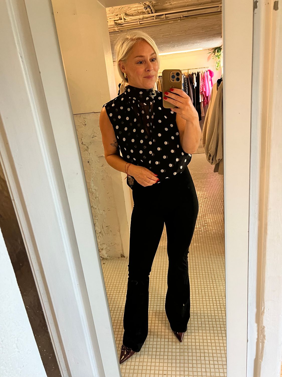 Polkadot top - one size