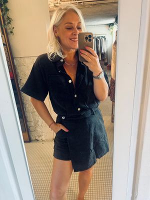 Jeans jumpsuit skort- perfect for festival &amp; holiday