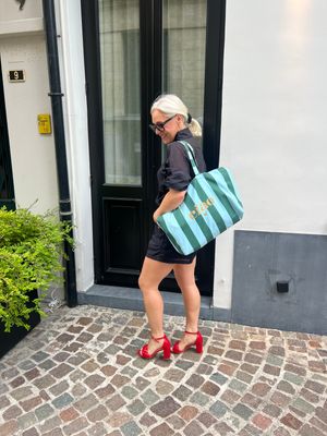 Gestreepte zak Ciao - 2 kleuren