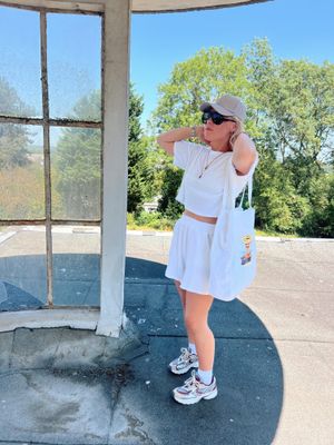 Witte tshirt in badstof - one size