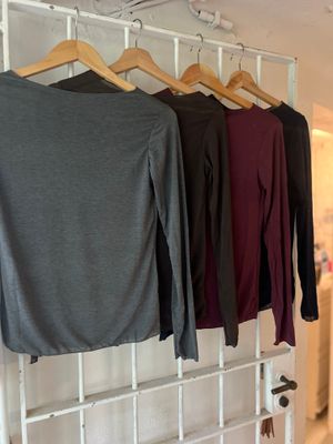 Dunne T-shirt met cashmere - one size
