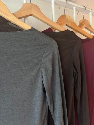 Dunne T-shirt met cashmere - one size