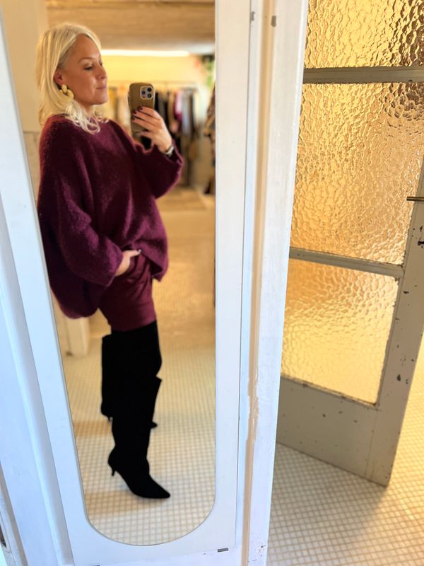 Oversized trui met kortere mouwen - one size