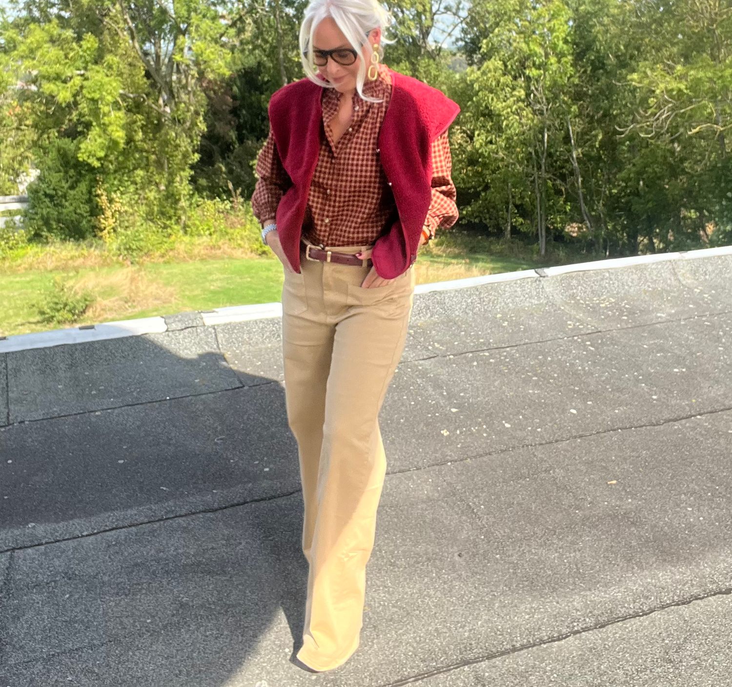 Camel broek - flared model