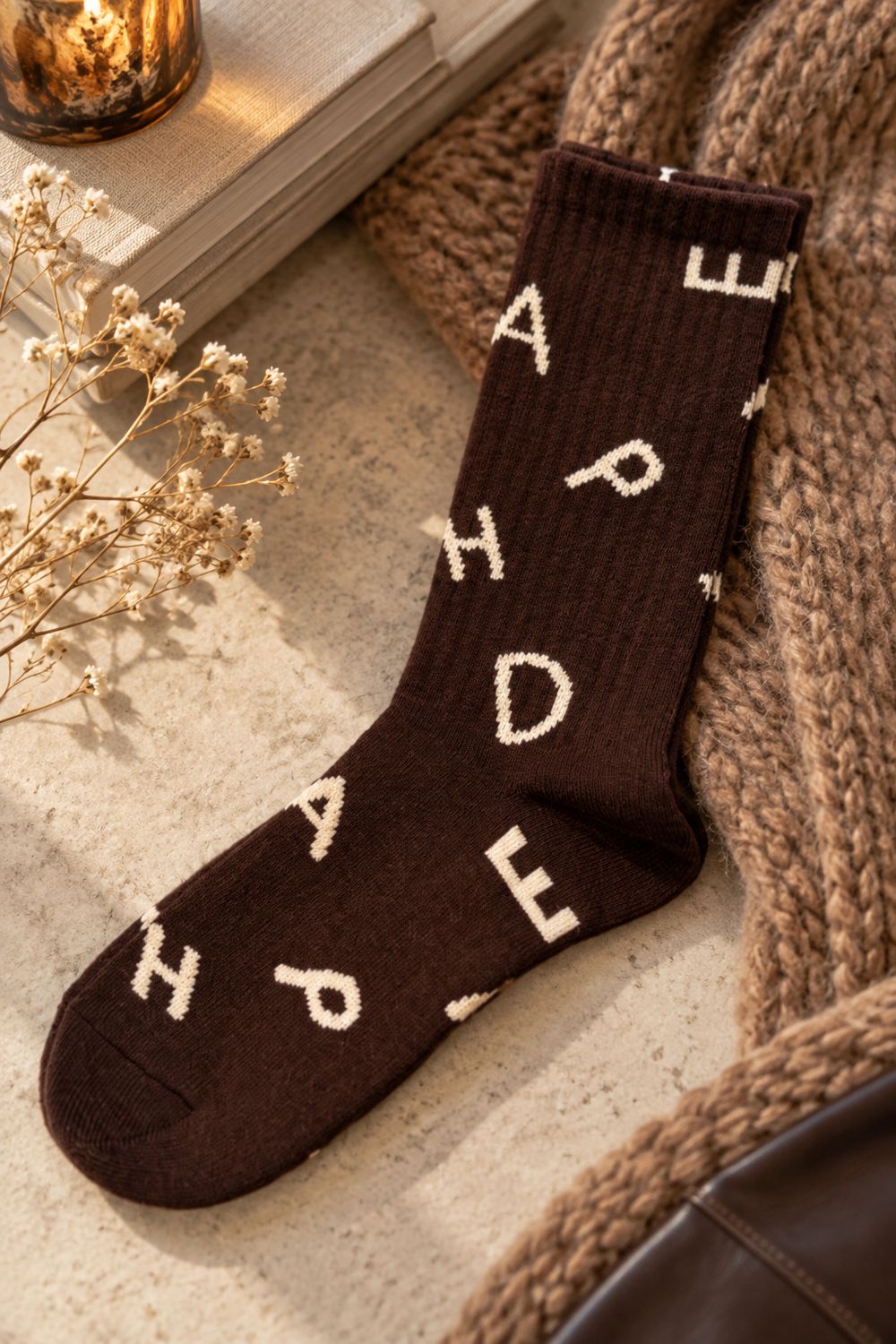 Letter socks - one size