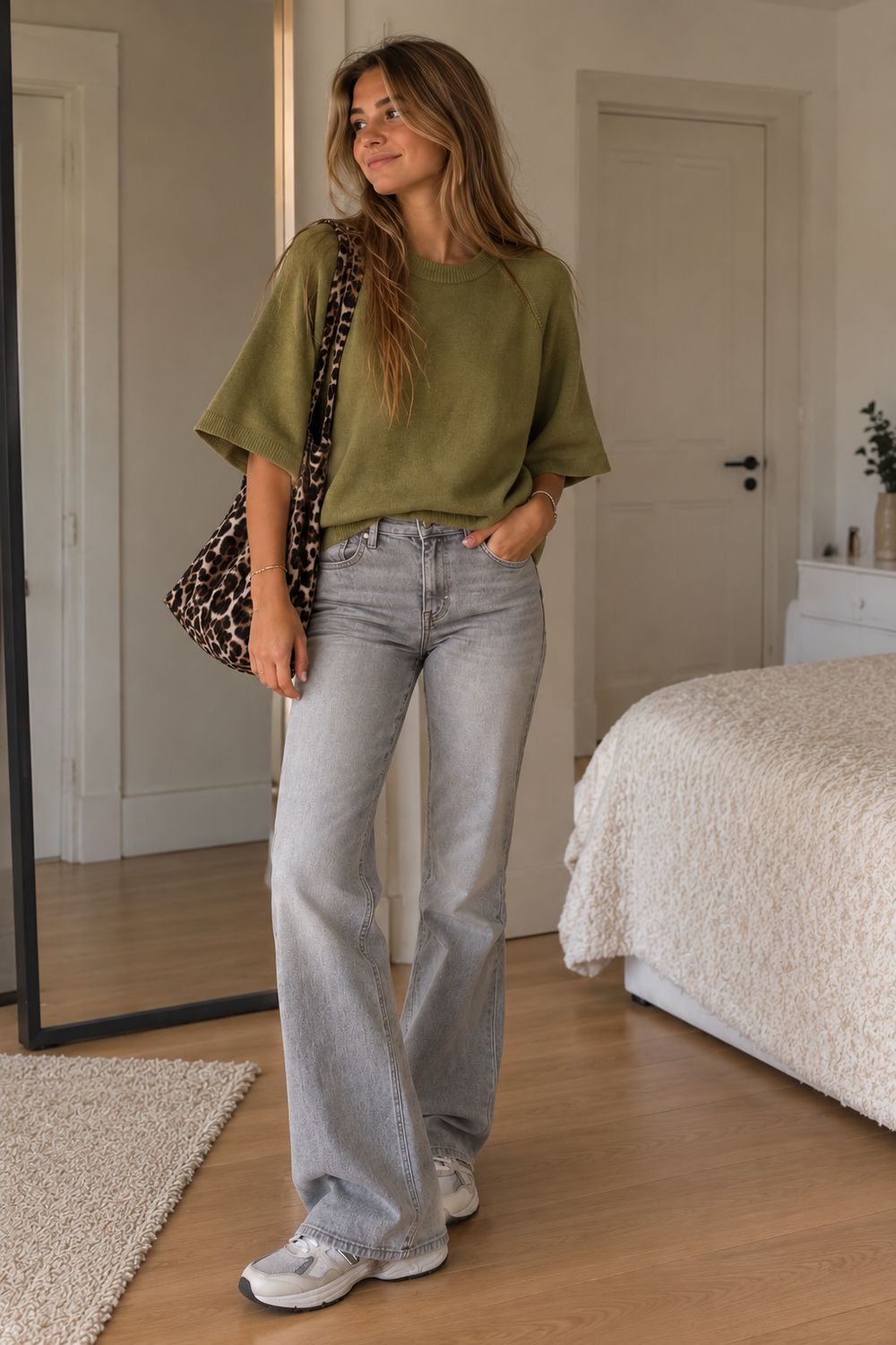 Losse truitjes met brede 3/4 mouw - one size