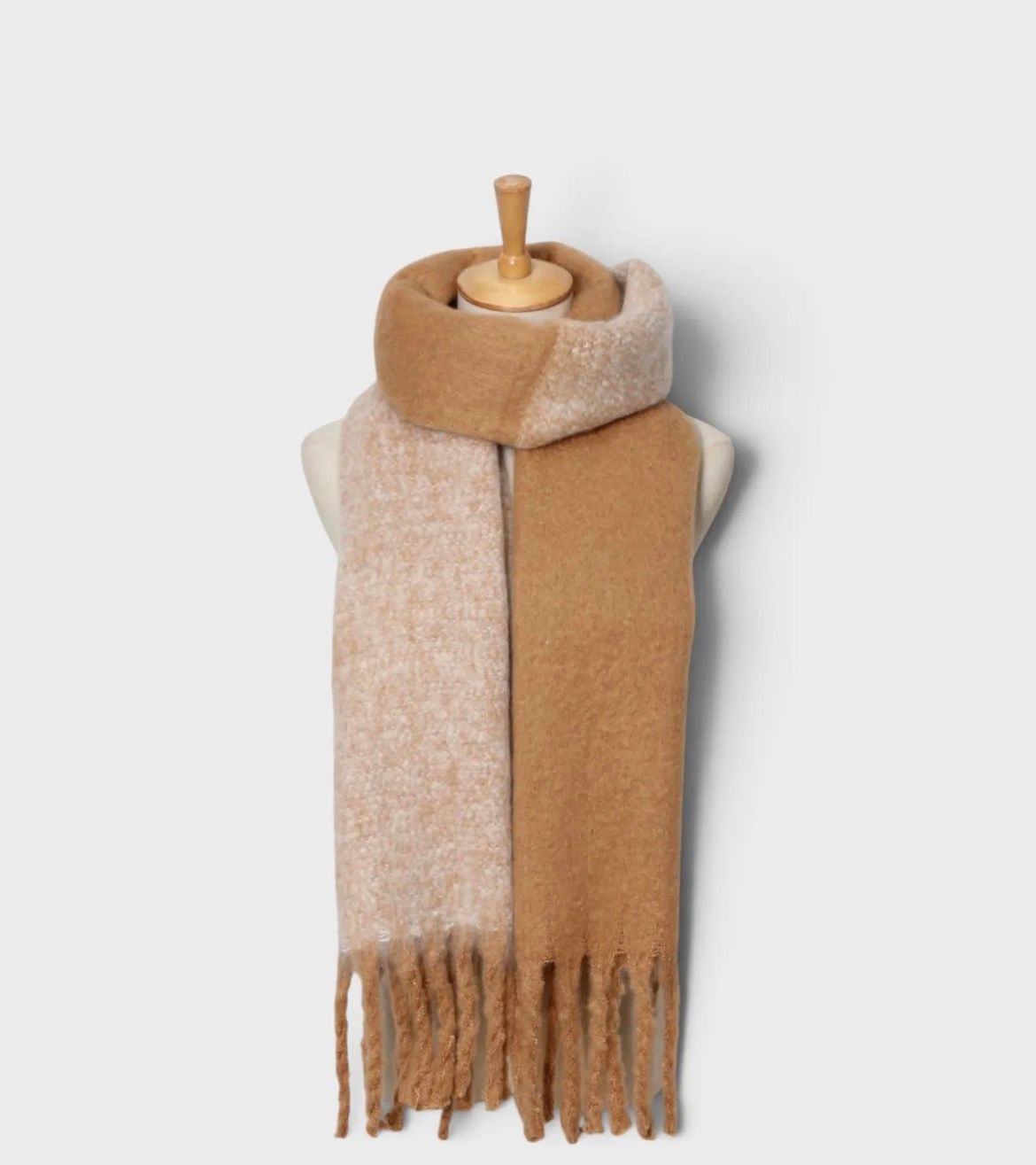 Zachte two tone sjaal