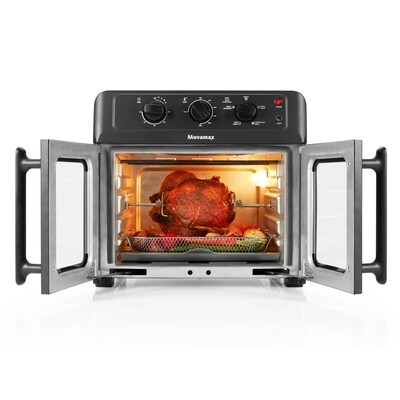 Movamax 1700w 26QT French Door Air Fryer + Oven