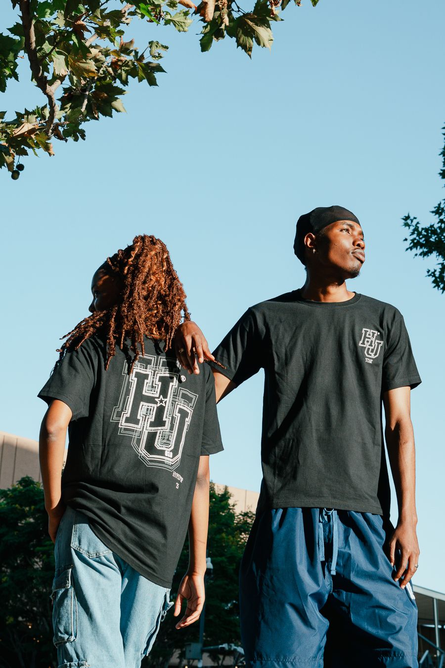 HYPED*UP &#39;STAR&#39; BLACK SHIRT