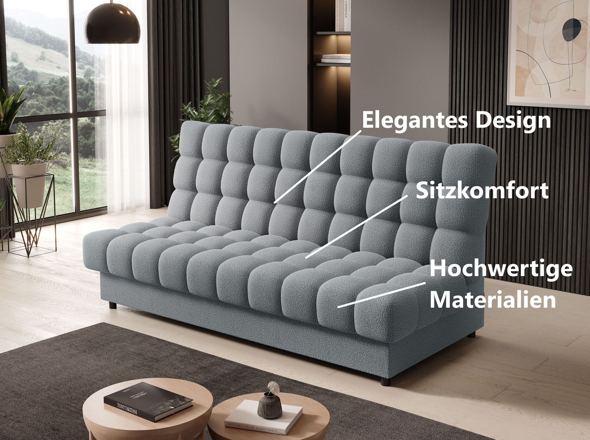 Sofa Clara mit Schlaffunktion