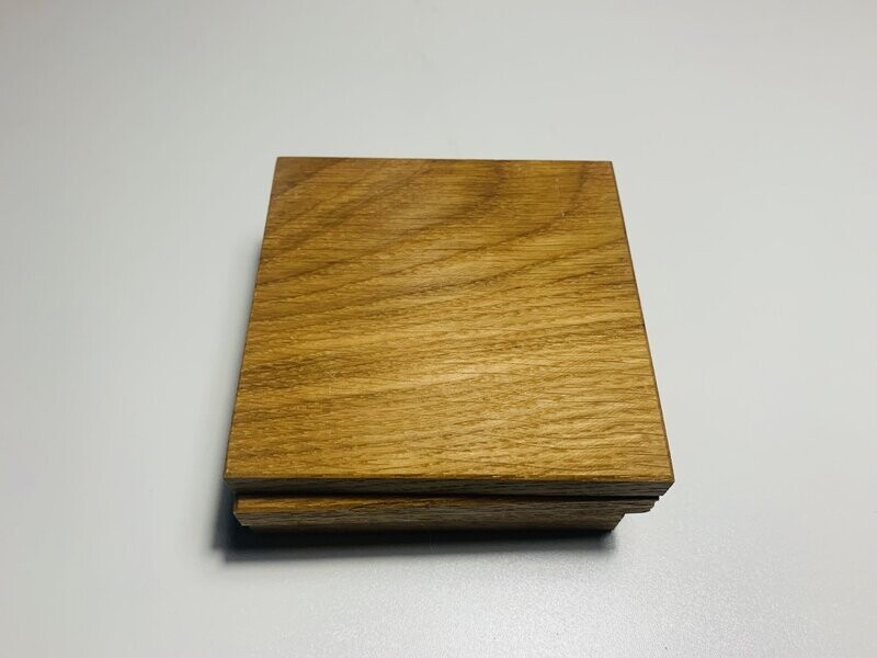 Square oak coasters