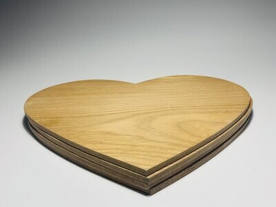 Heart shaped Place Mats in Oak