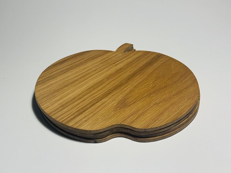 Apple Shaped Place Mats in Oak