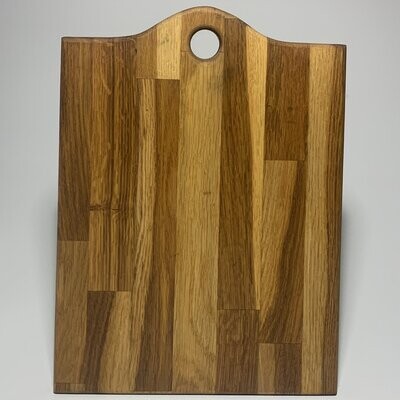 Large shaped oak chopping board