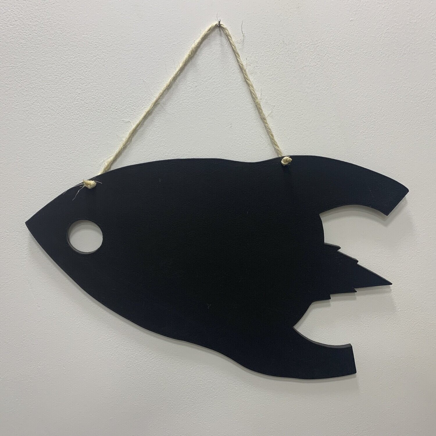 Rocket shaped blackboard-chalkboard