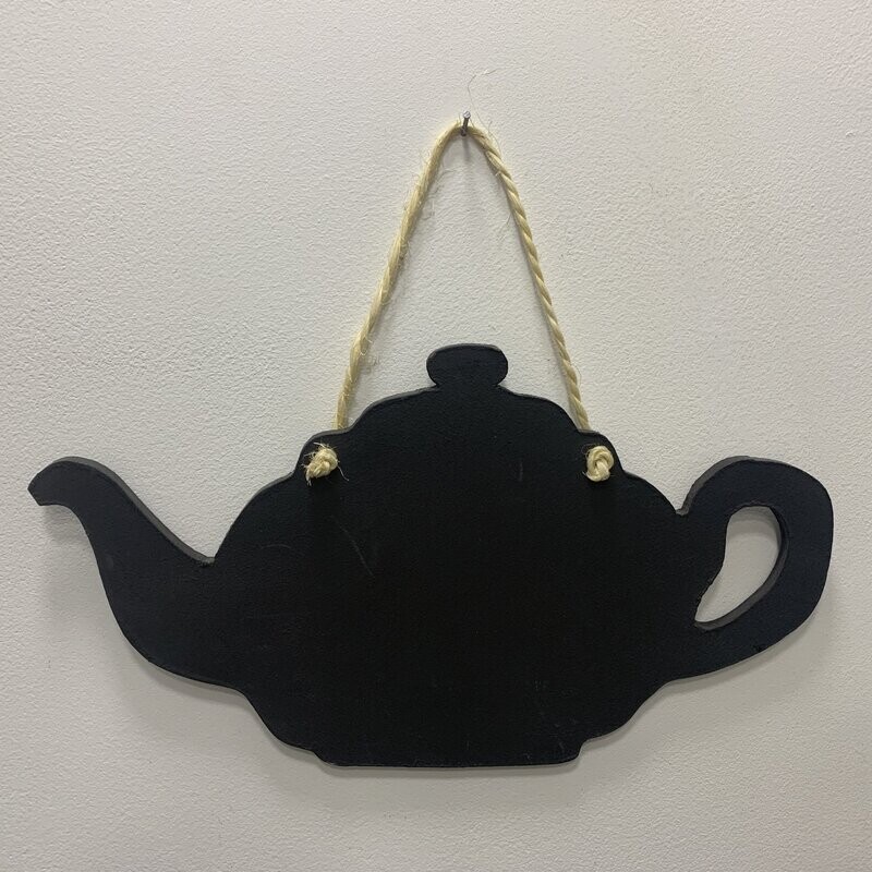 Tea pot blackboard-chalkboard