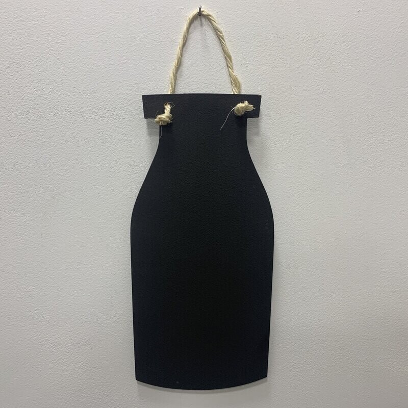 Milk bottle blackboard-chalkboard