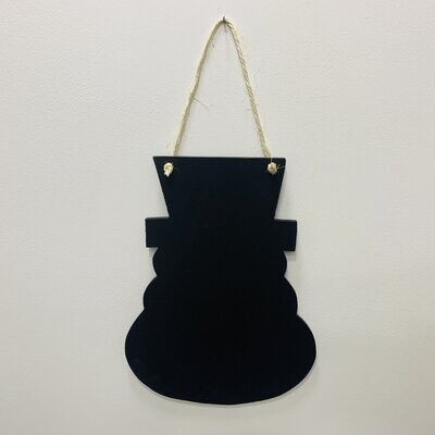 Snowman shaped blackboard-chalkboard