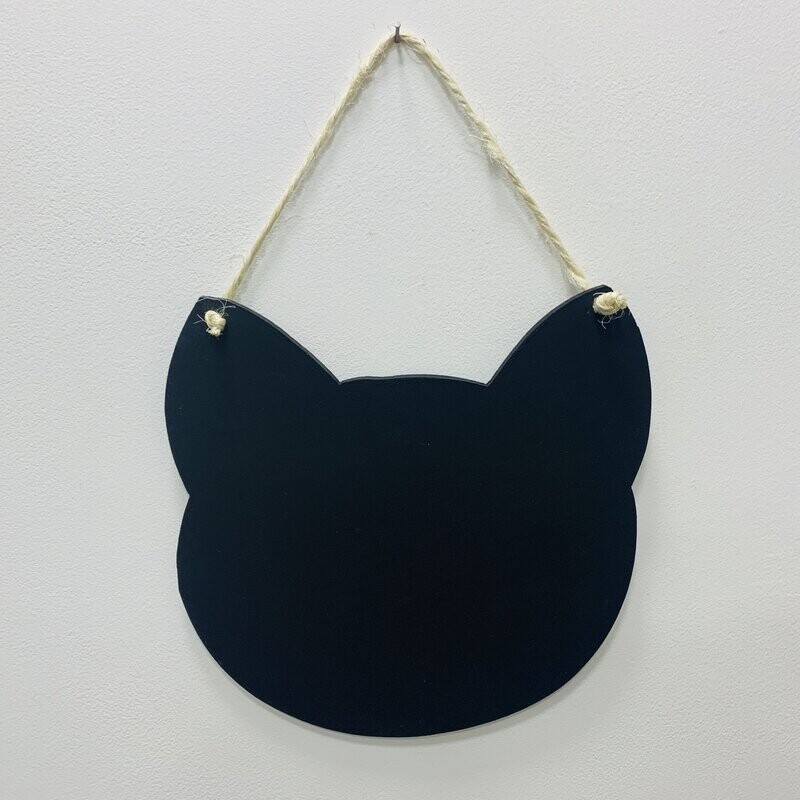 Cat face shaped blackboard-chalkboard