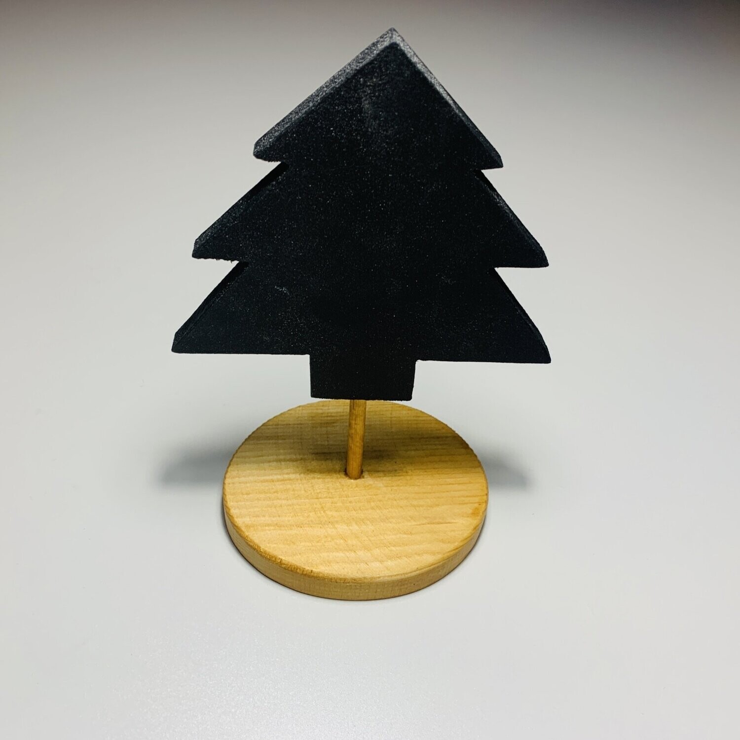 Christmas tree blackboard name place on stand