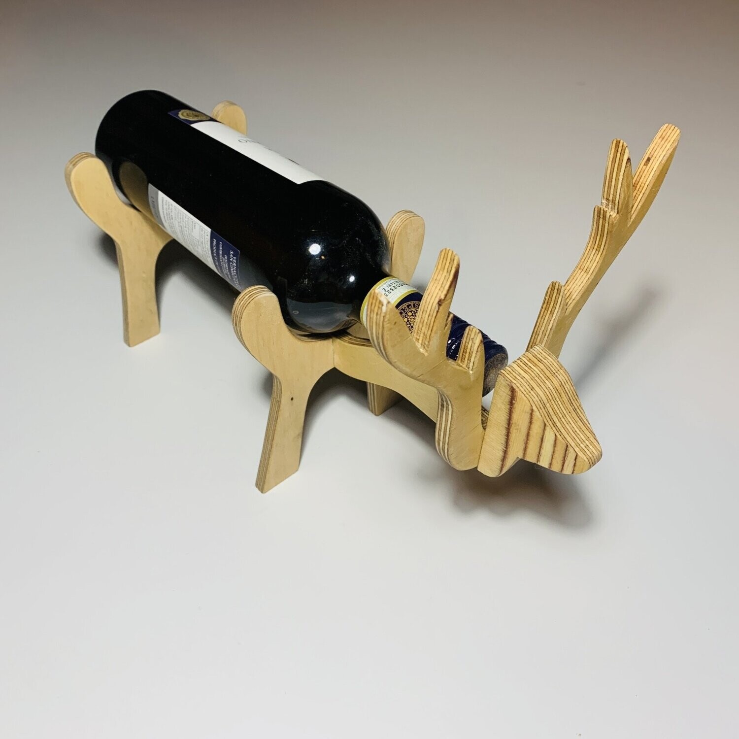Reindeer wine bottle holder