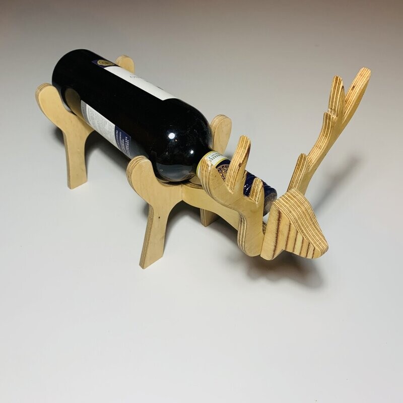 Reindeer wine bottle holder