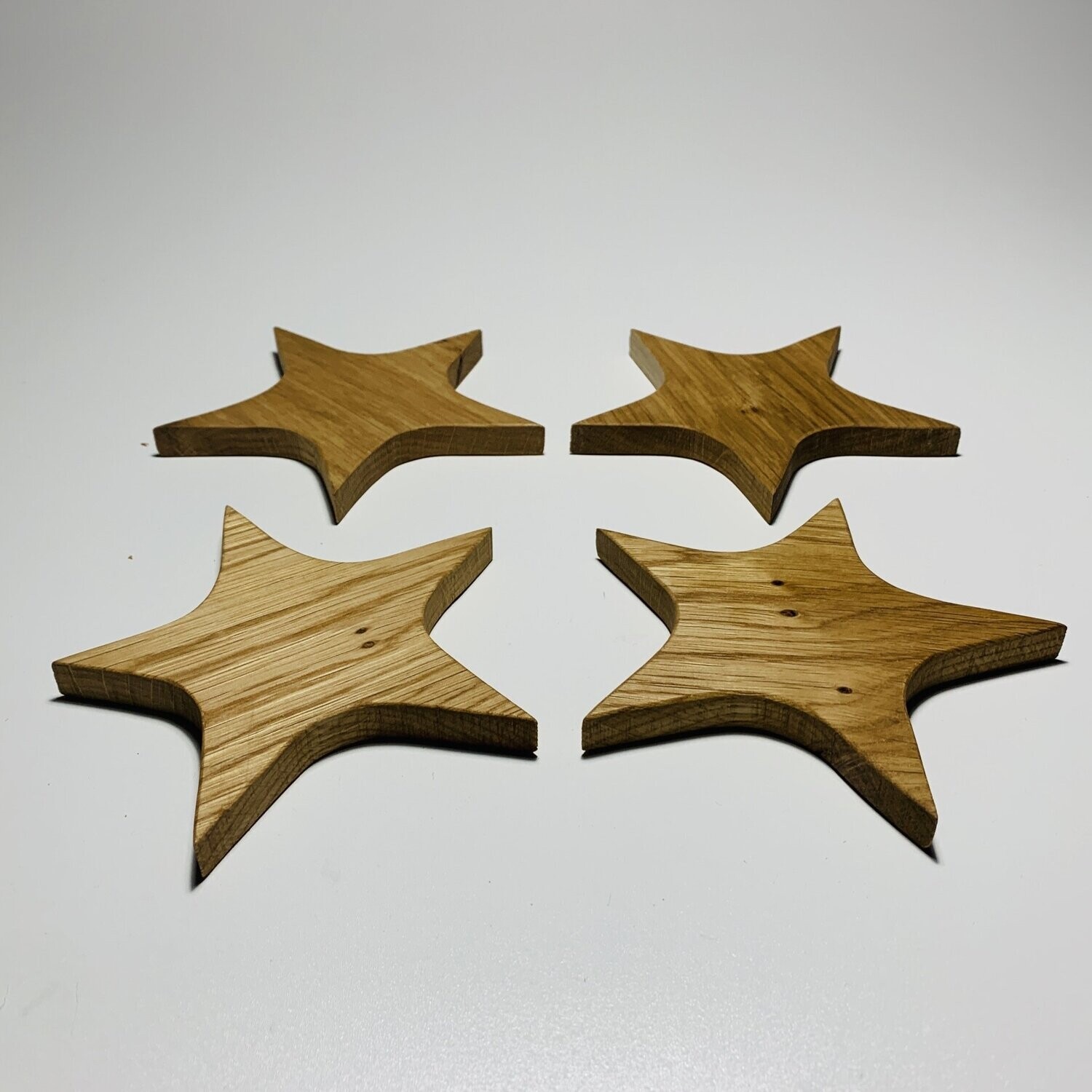 Star shaped  oak coasters
