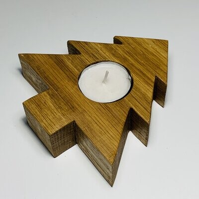 Christmas tree shaped tealight holder